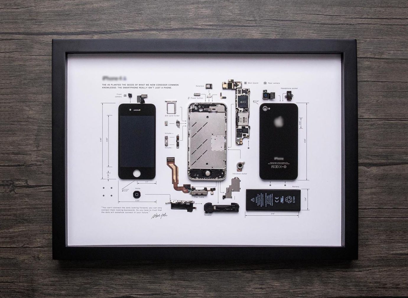 Grid Frame Studio Apple Art for the Apple lover that has everything