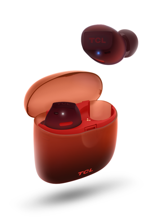 TCL Earbuds SOCL500 in red