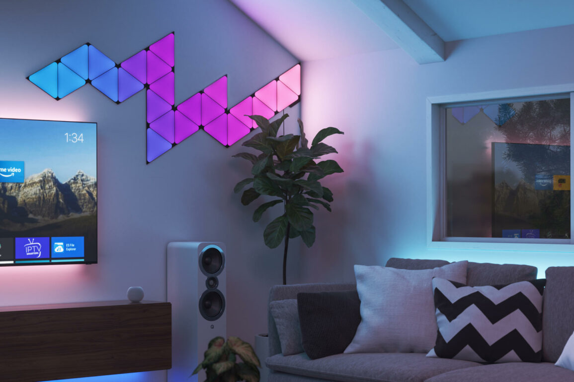 Nanoleaf 4D uses a TV camera to create immersive smart lighting