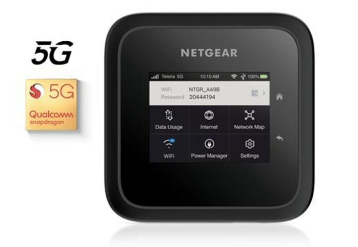 Netgear Nighthawk M6 Pro top view showing interface