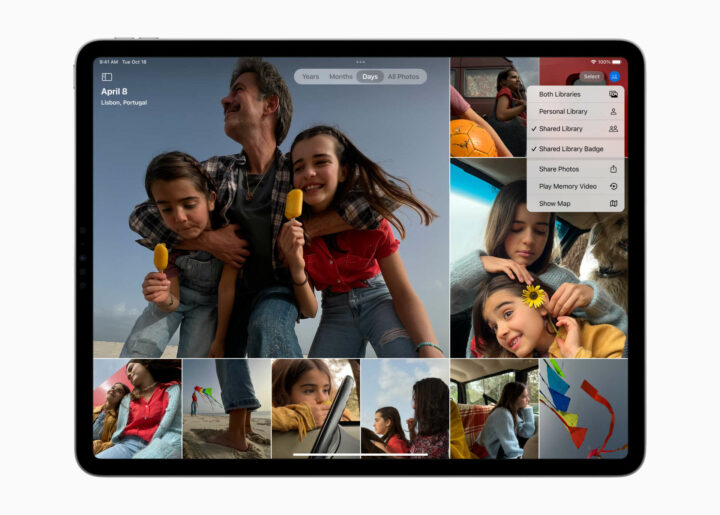 Biblioteca de fotos compartida de Apple iPadOS 16 iCloud