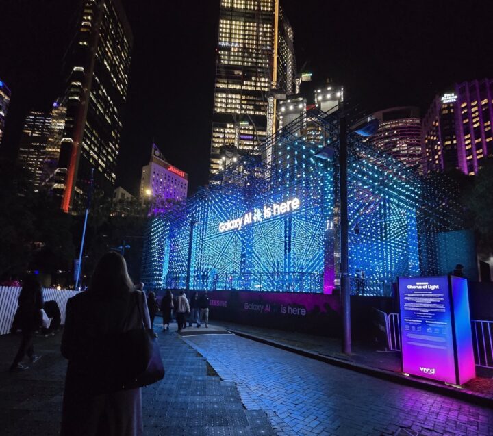 Sydney Vivid shot - Samsung installation